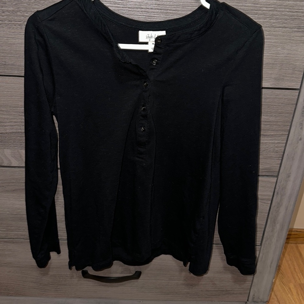 Cute Style & Co basic black top❤️